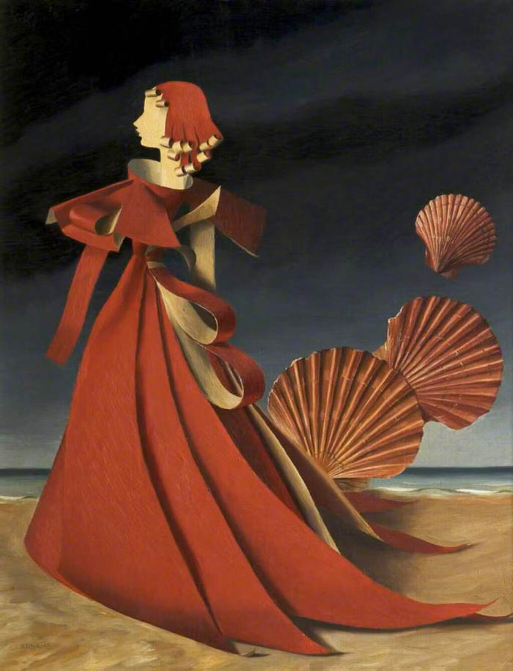 Marion Adnams: "Variación en rojo" (1949).