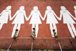 Mural contra los feminicidios en Italia. Foto: Massimo Percossi