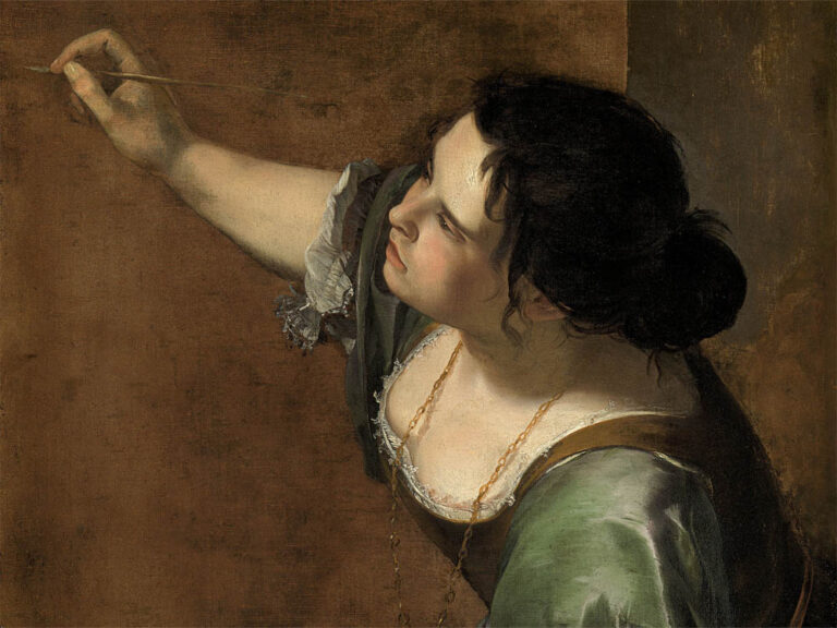 Artemisia Gentileschi: "Autorretrato como la alegoría de la pintura" (1638-1639).