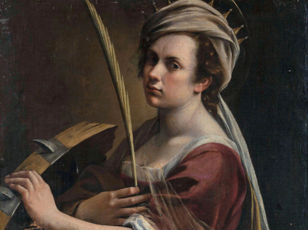 Artemisia Gentileschi: "Autorretrato como Santa Catalina de Alejandría" (1616).