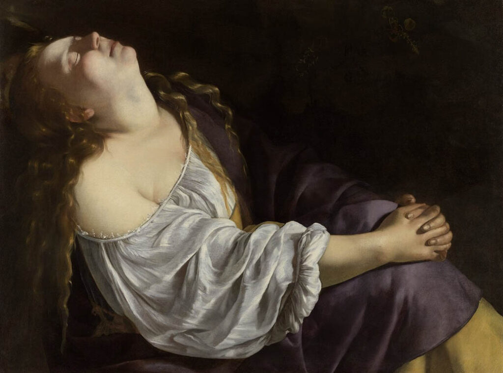 Artemisia Gentileschi: "María Magdalena en éxtasis" (1620-1625).