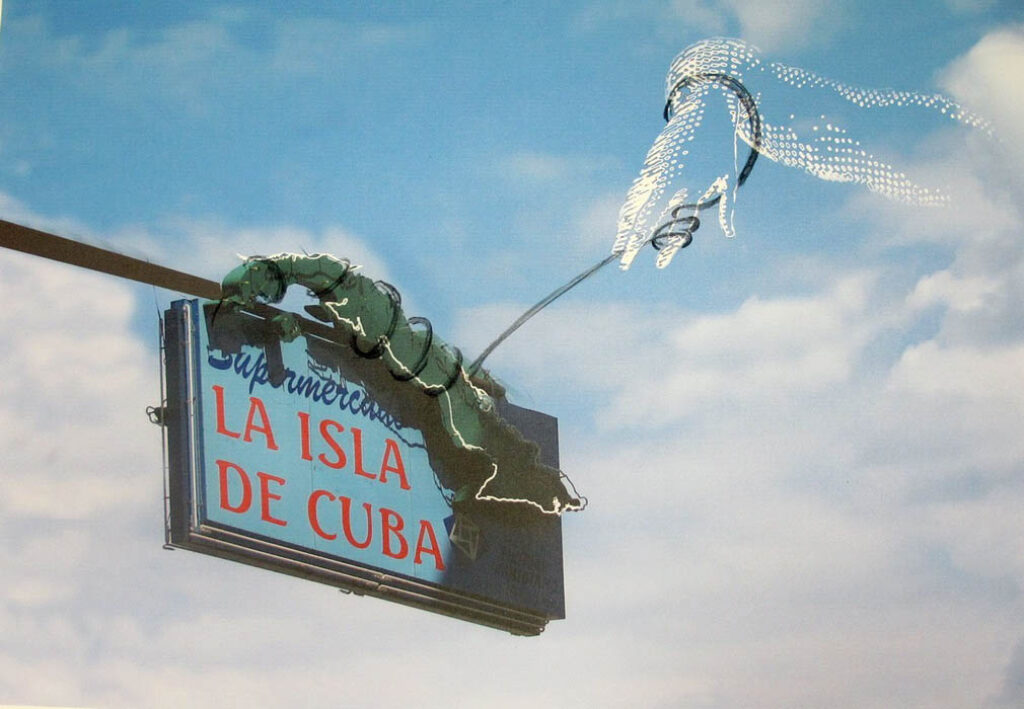 Sandra Ramos: "La isla de Cuba" (2015).