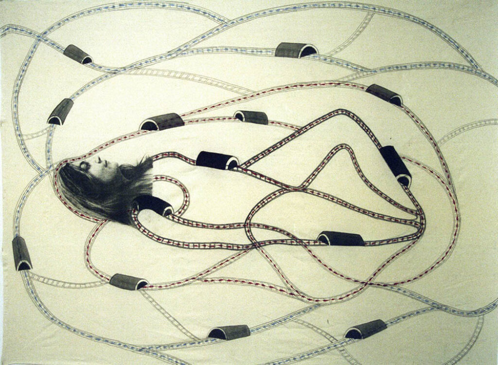 Sandra Ramos: "Caminos paralelos" (1999).