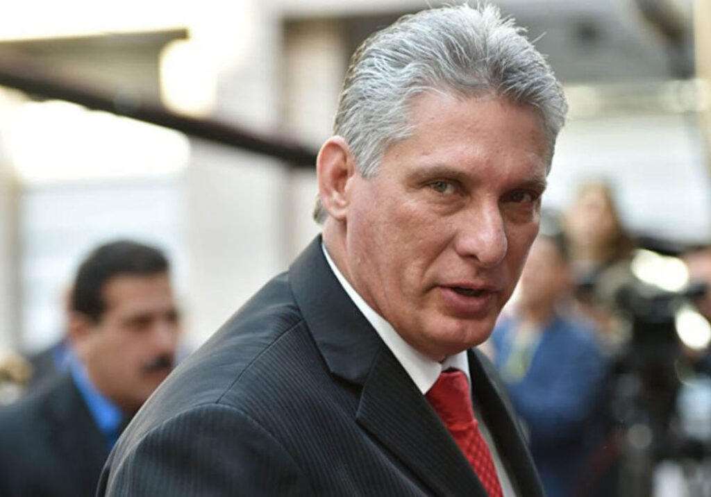 El dictador cubano Miguel Diaz-Canel.
