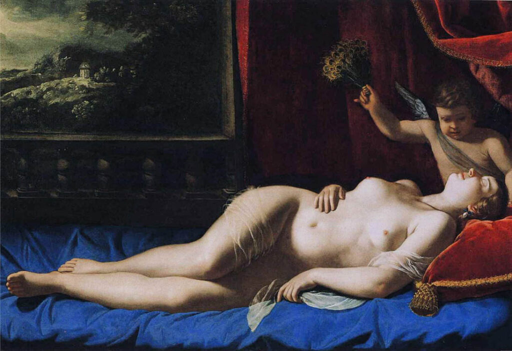 Artemisia Gentileschi: "Venus dormida" (1625-1630).
