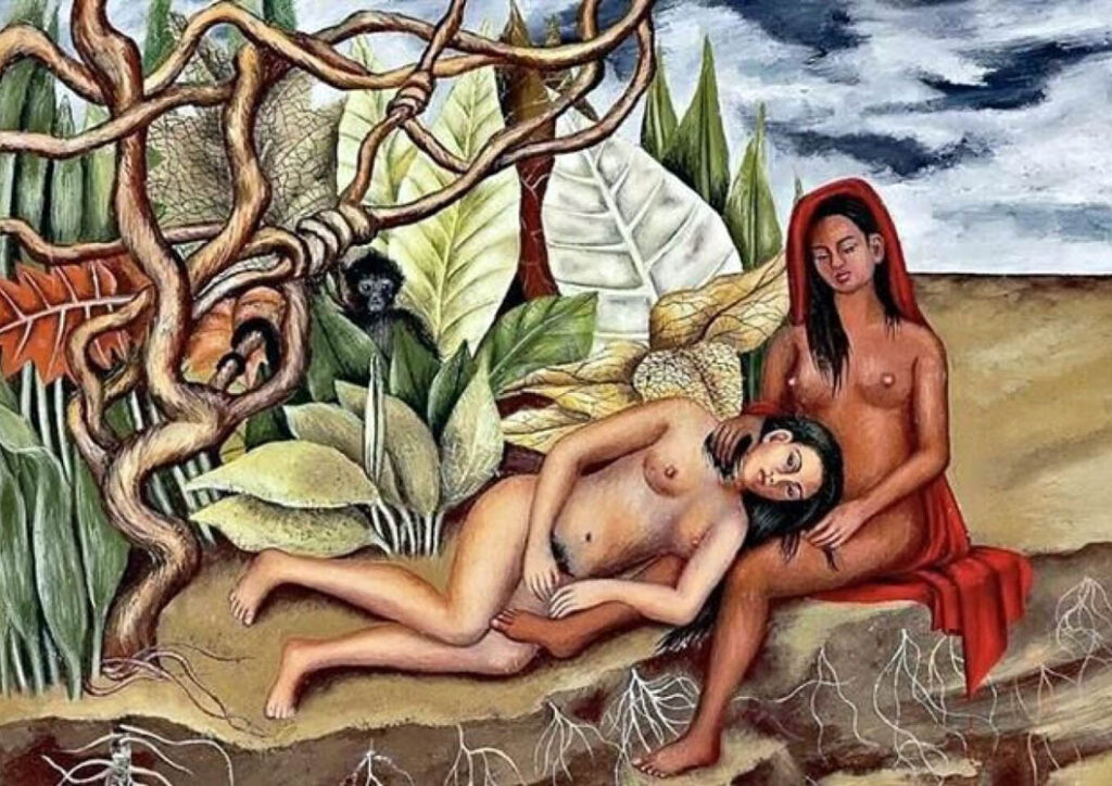 Frida Kalho: "Dos desnudos en el bosque (La tierra misma)" (1939).
