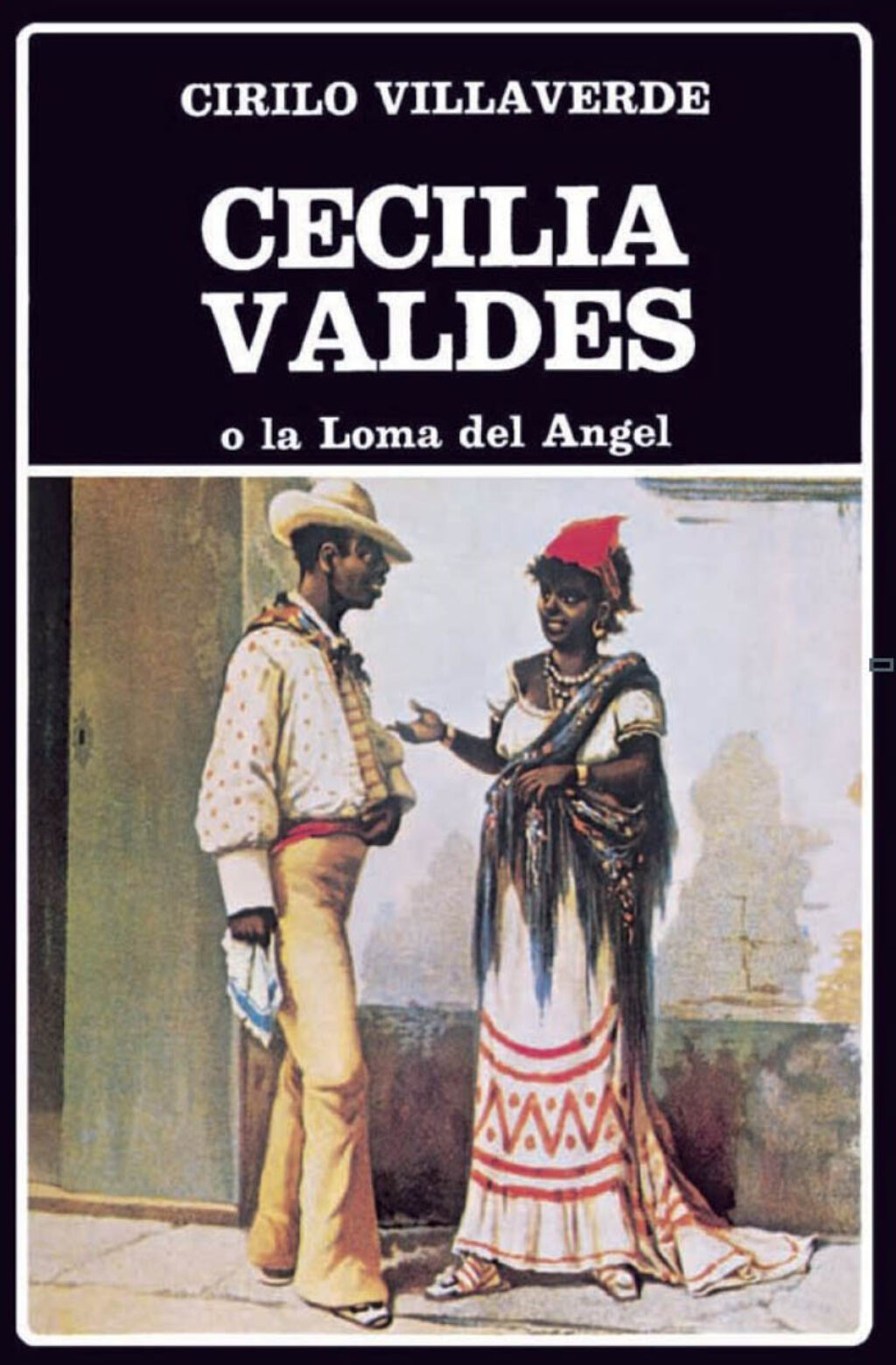 Cubierta de la novela "Cecilia Valdés", de Cirilo Villaverde.