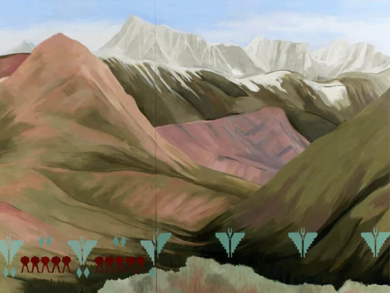 Kay WalkingStick: "Cerca de Yosemite" (2014), detalle.