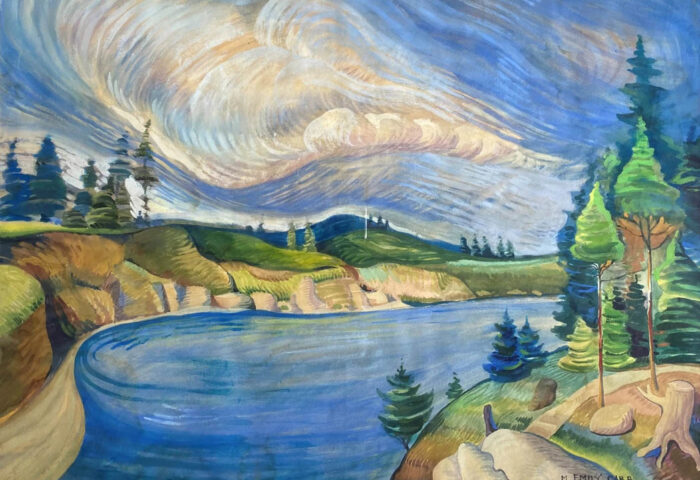 Emily Carr: "Lago en el bosque" (sin fecha).