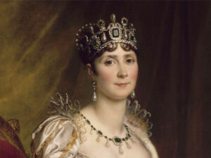 Baron François Gérard: "Joséphine vestida para la coronación" (1807-1808), detalle.