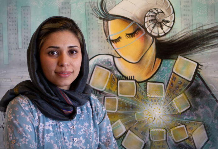 Shamsia Hassani, artista afgana.