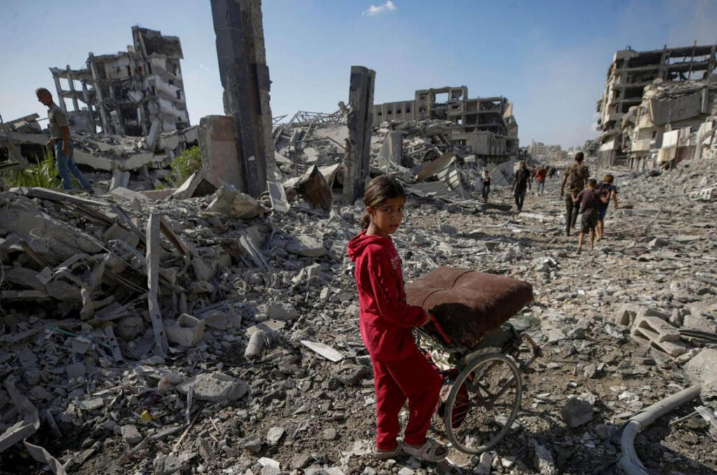 Grave crisis humanitaria en Gaza.