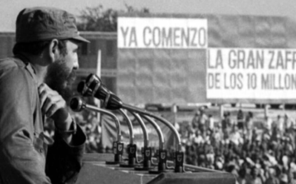 Fidel Castro habla sobre la "Zafra de los Diez Millones".