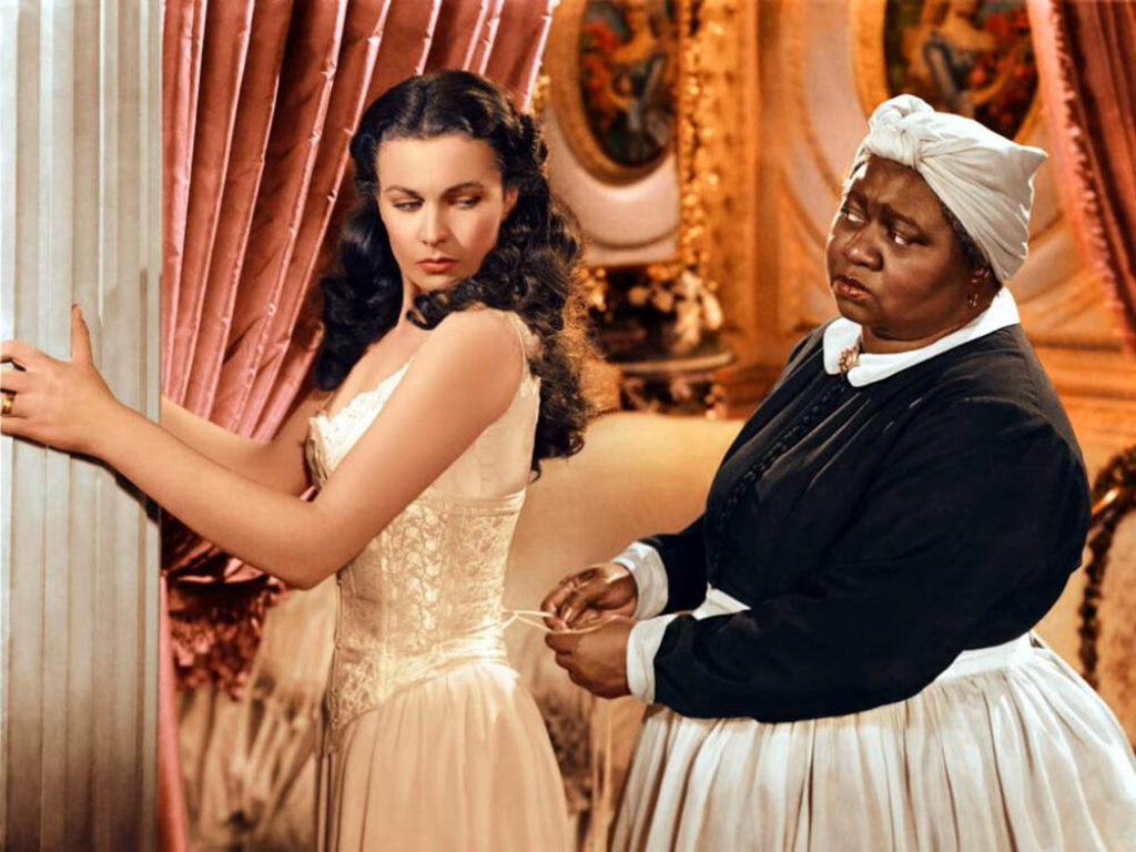 Hattie McDaniel y Vivien Leigh en "Lo que el viento se llevó".