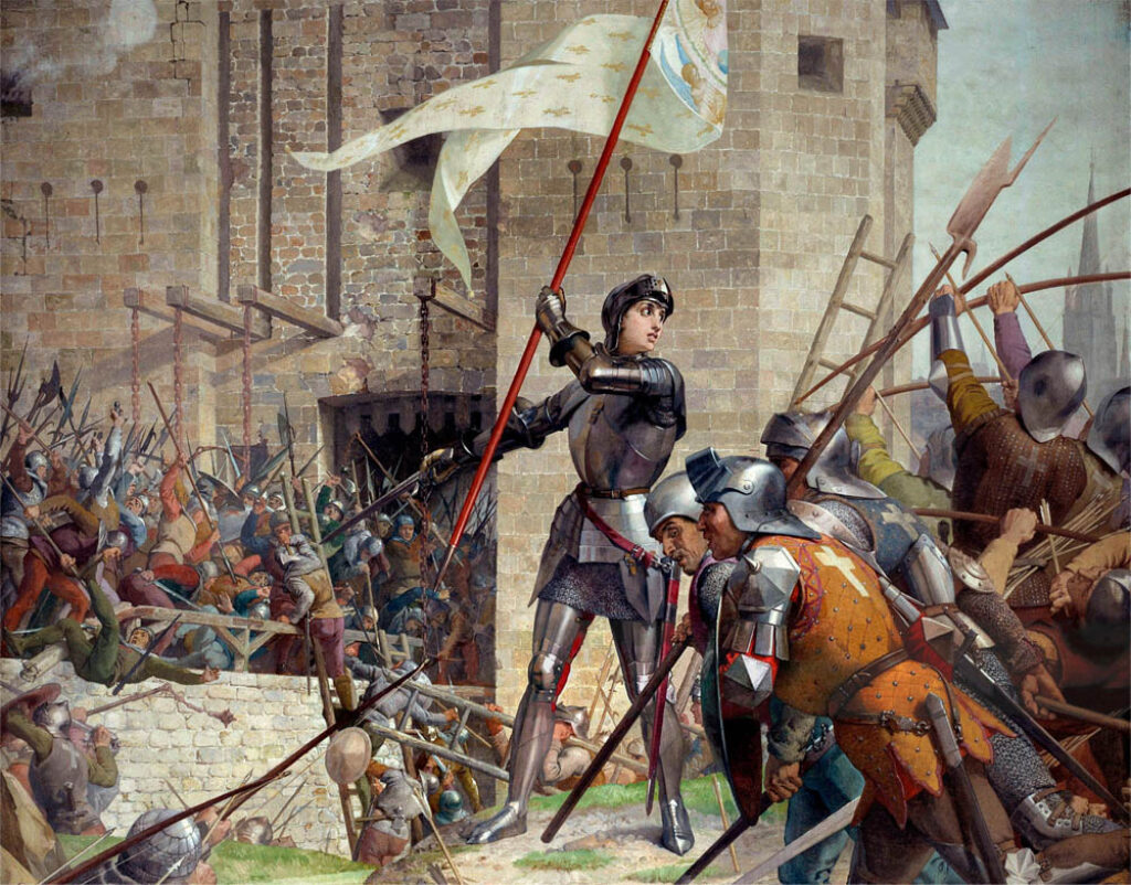 Jules Eugène Lenepveu: "Juana de Arco en el sitio de Orleans" (1886-1890), detalle.