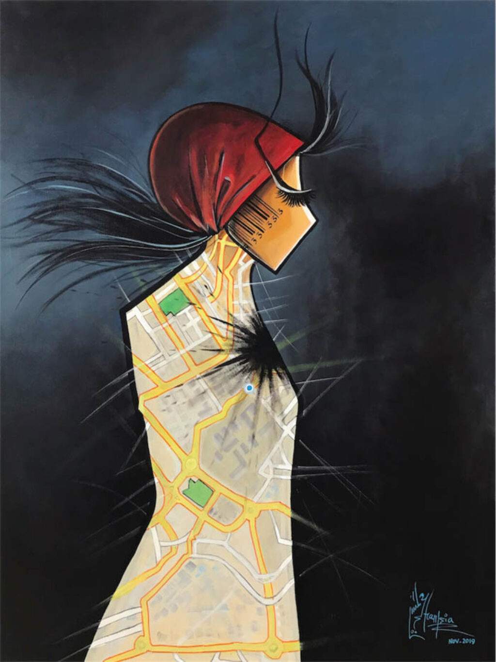 Shamsia Hassani: Sin título (2020).