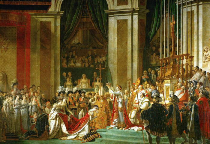 Jacques-Louis David: "La consagración de Napoleón" (1805-1808), detalle.