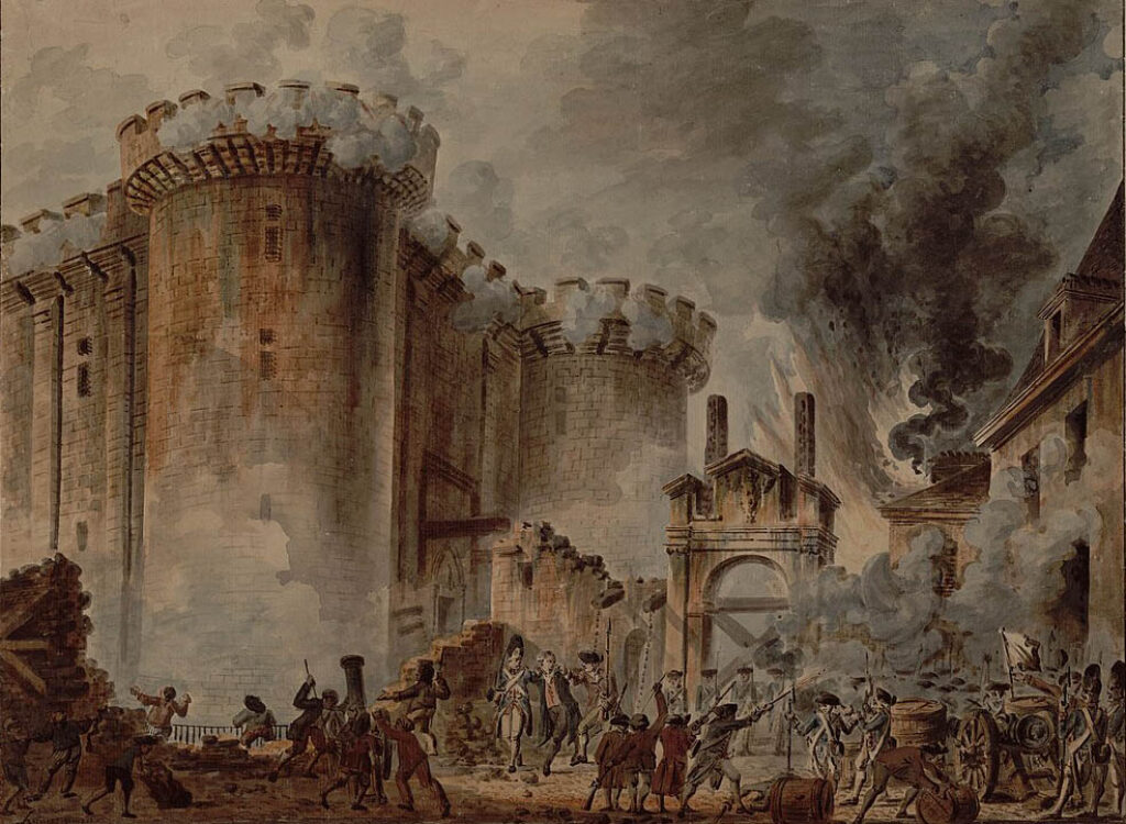 Jean-Pierre Houël: "La toma de la Bastilla" (1789).
