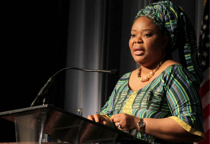 Leymah Gbowee, Premio Nobel de la Paz en 2011.