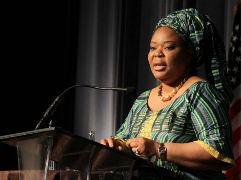 Leymah Gbowee, Premio Nobel de la Paz en 2011.