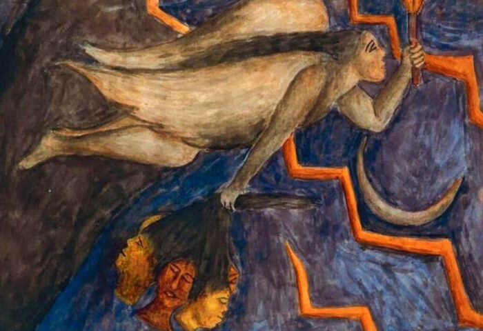 María izquierdo: "Alegoría de la libertad" (1937), detalle.