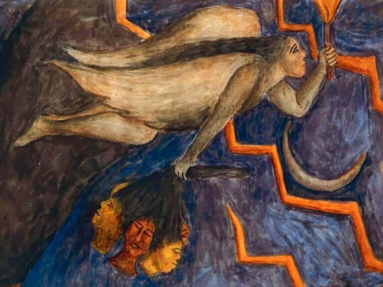 María izquierdo: "Alegoría de la libertad" (1937), detalle.