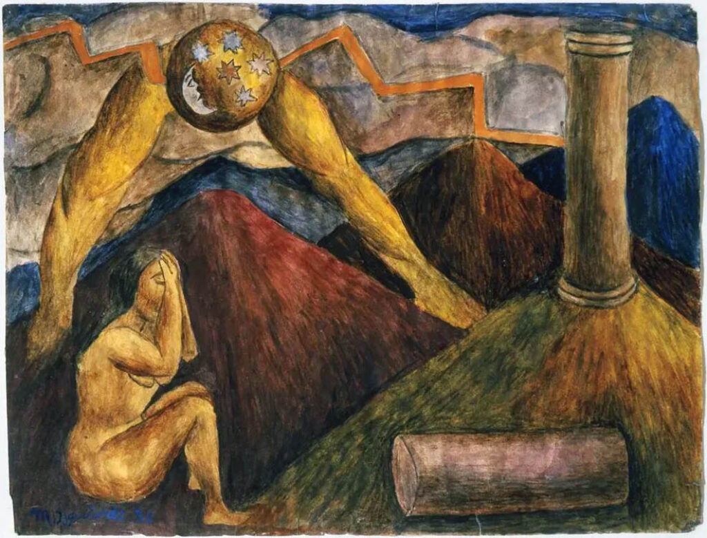 María Izquierdo: "Alegoría del trabajo" (1936).