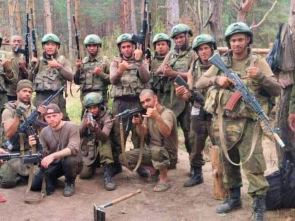 Mercenarios cubanos en la guerra de Rusia contra Ucrania.