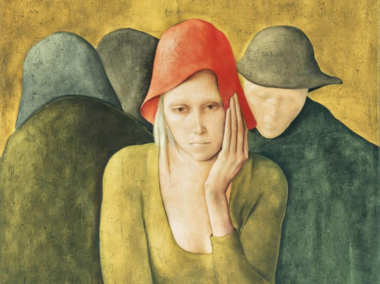 Montserrat Gudiol: "Mujer joven entre la gente" (1970), detalle.