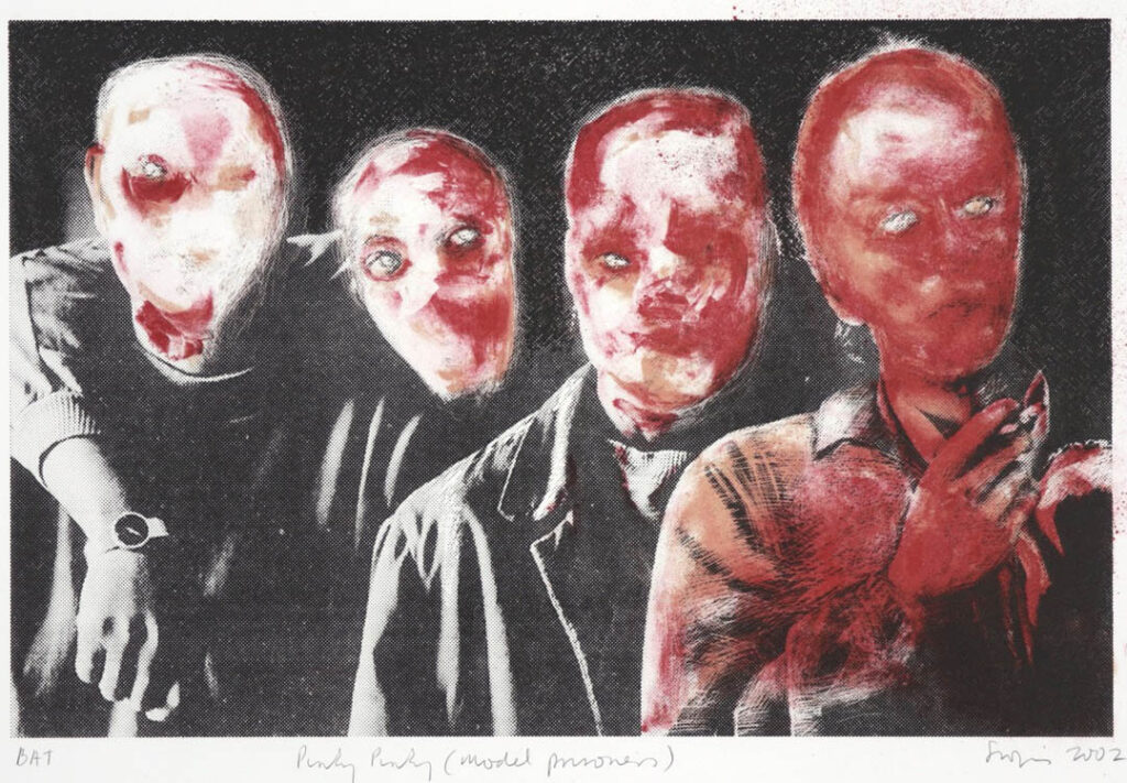 Penny Siopis: "Prisioneros modelos", de la serie Pinky Pinky (2002).