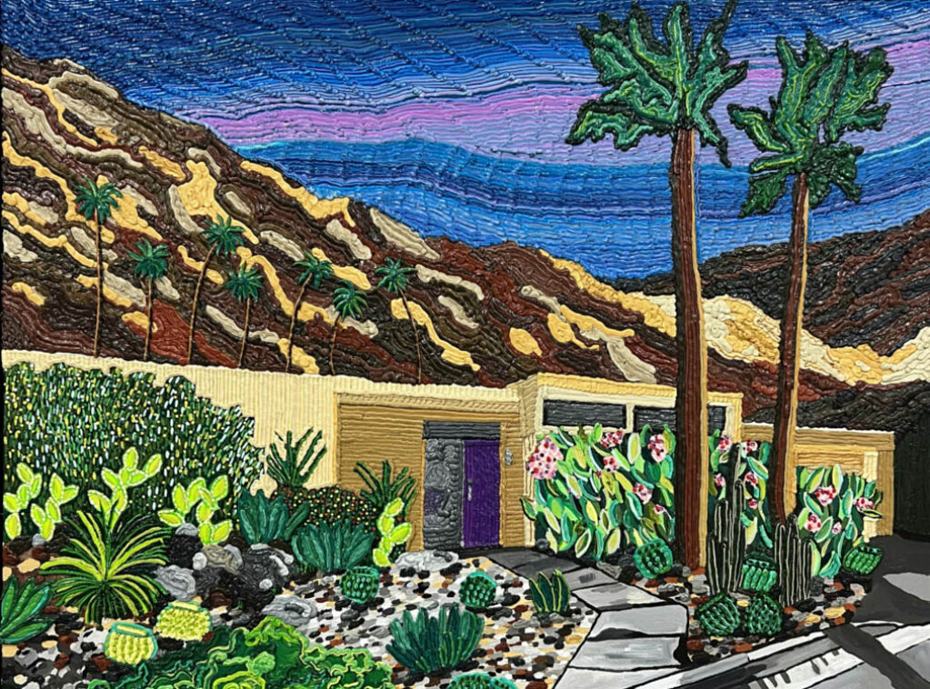 Caroline Larsen: "Noche en Palm-Springs" (2023), detalle.