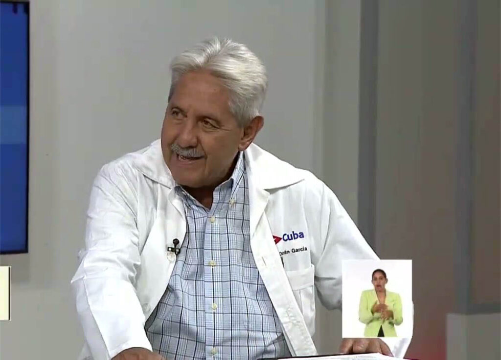 Doctor Francisco Durán, director nacional de Epidemiología en Cuba.