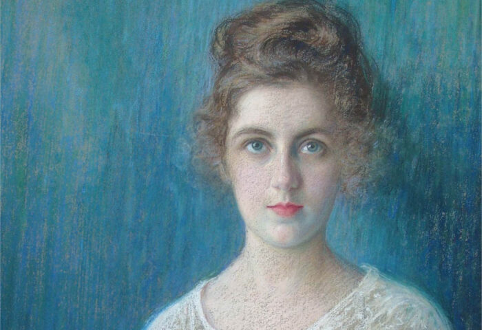 Emilia Bertolé: "Autorretrato" (1915), detalle.
