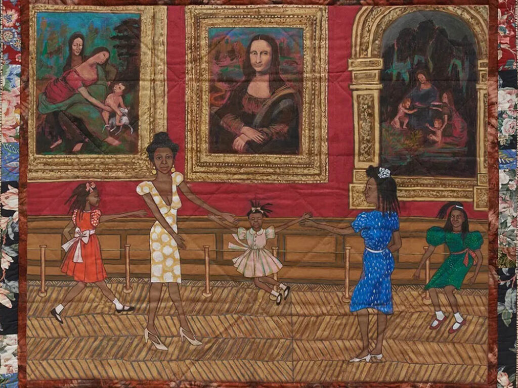 Faith Ringgold: "Bailando en el Louvre" (1991), fragmento.