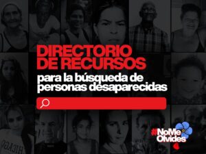 Ilustración del directorio de recursos para personas desaparecidas en Cuba