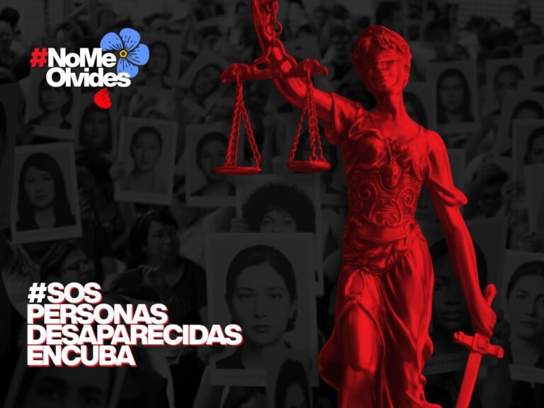 ilustración sobre personas desaparecidas en cuba