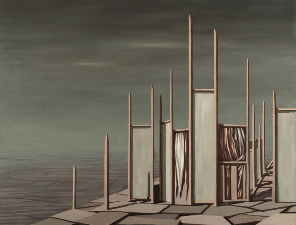 Kay Sage: "Entre comillas" (1957).