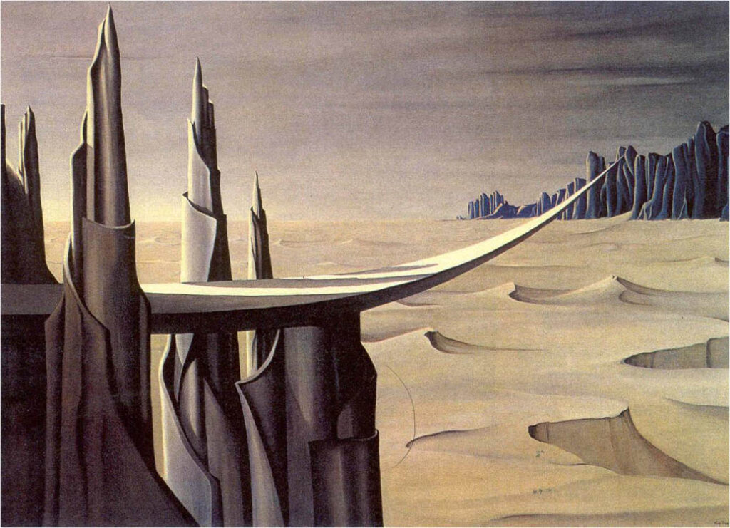 Kay Sage: "Los siete durmientes" (1947).