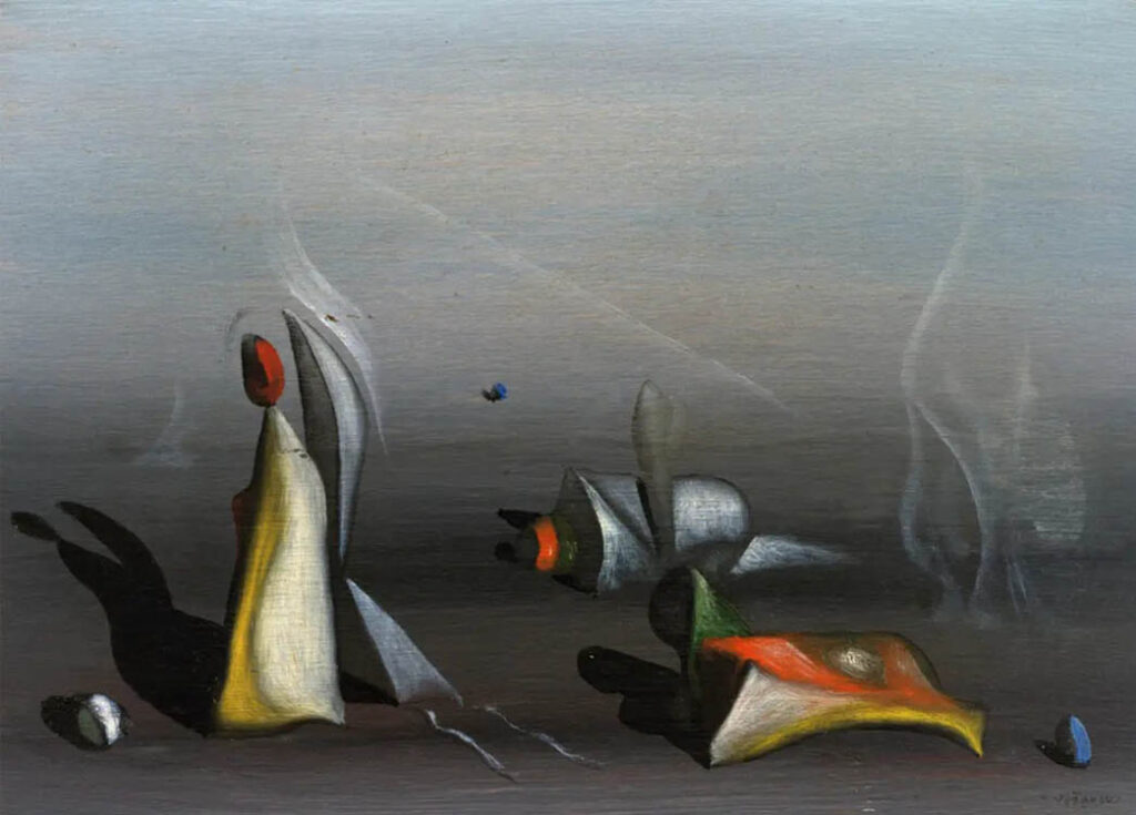 Kay Sage: "Tres mil millas hasta el punto de partida" (1947).