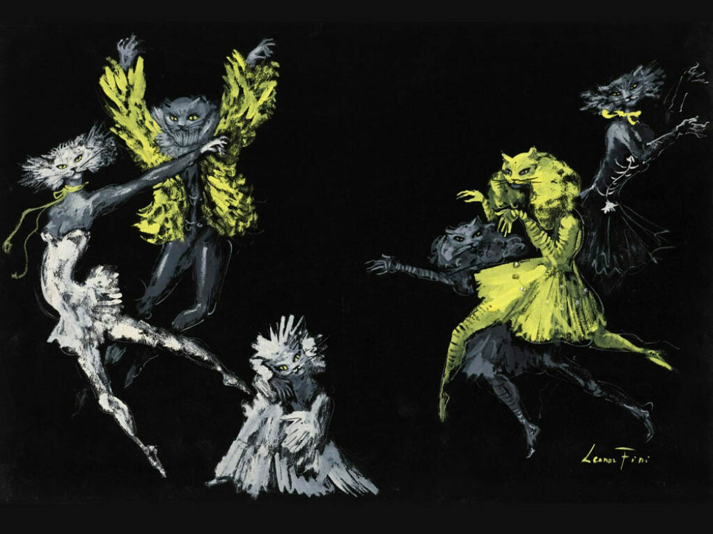 Leonor Fini: diseño de vestuario para "Las señoritas de la noche" (1948).