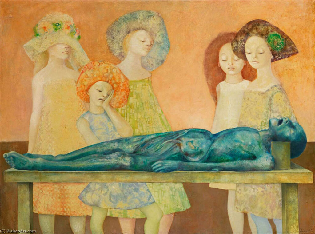 Leonor Fini: "La lección de anatomía" (1966).