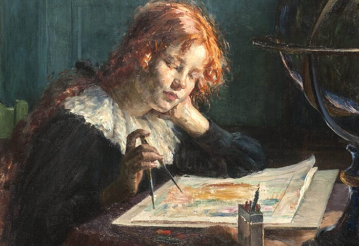 Louise Catherine Breslau: "Estudio de geografía" (1900), detalle.