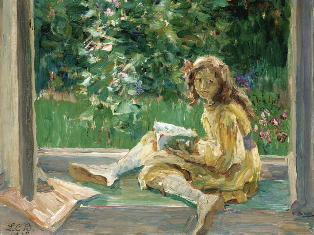 Louise Catherine Breslau: "Joven leyendo en la ventana" (1912).