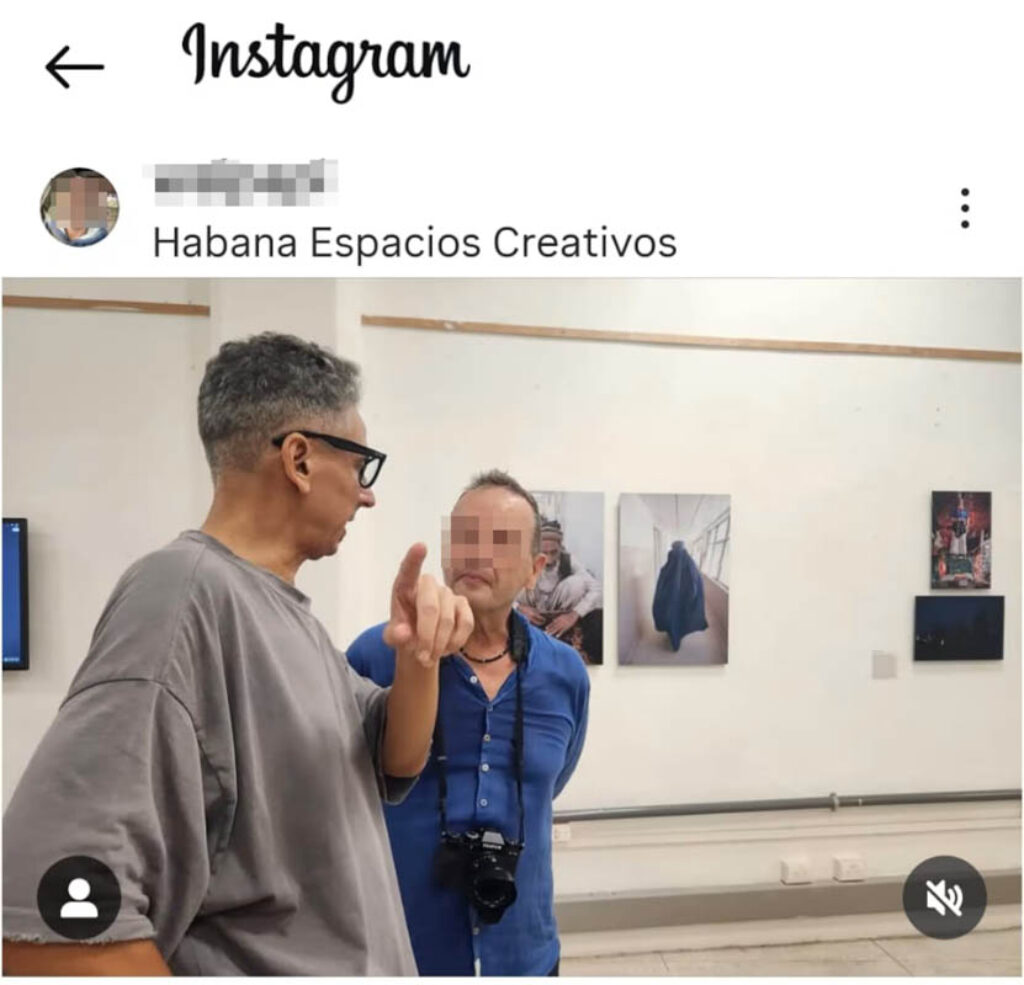 Martiño Ramos el 14 de noviembre, en el centro Habana Espacios Creativos.