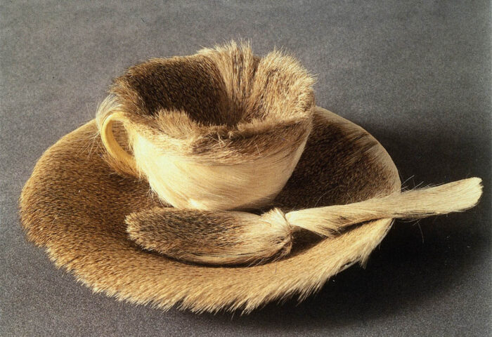 Meret Oppenheim: "Juego de desayuno de piel" (1936).