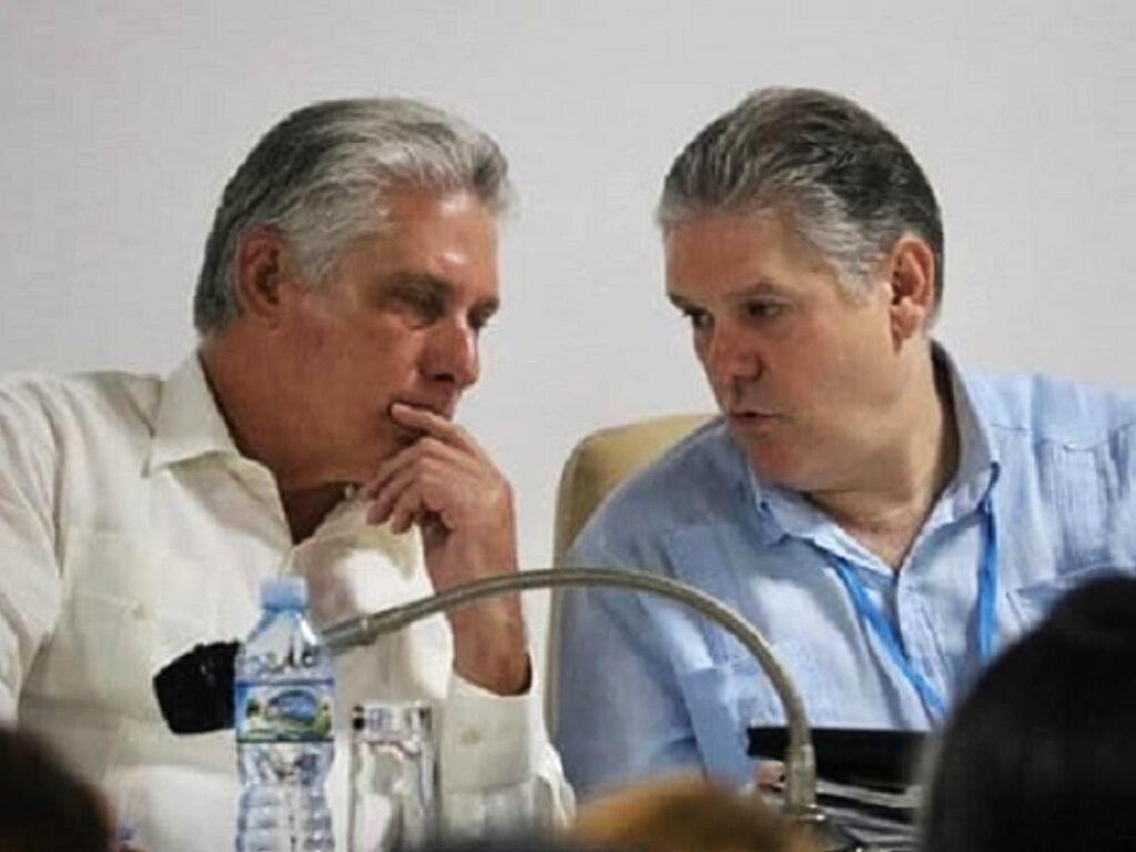 Miguel Diaz-Canel y Alejandro Gil.