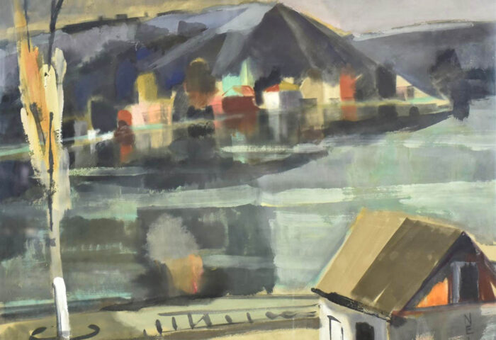 Nela Aris-Misson: "Paisaje urbano" (1950s).
