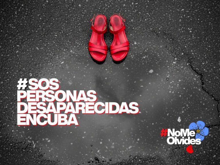 Ilustración campaña sobre desapariciones en Cuba