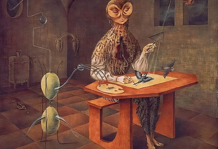 Remedios Varo: "La creación de las aves" (1957), detalle.