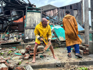 Santiago de Cuba tras el paso del huracán Melissa. Foto: Yamil Lage / AFP